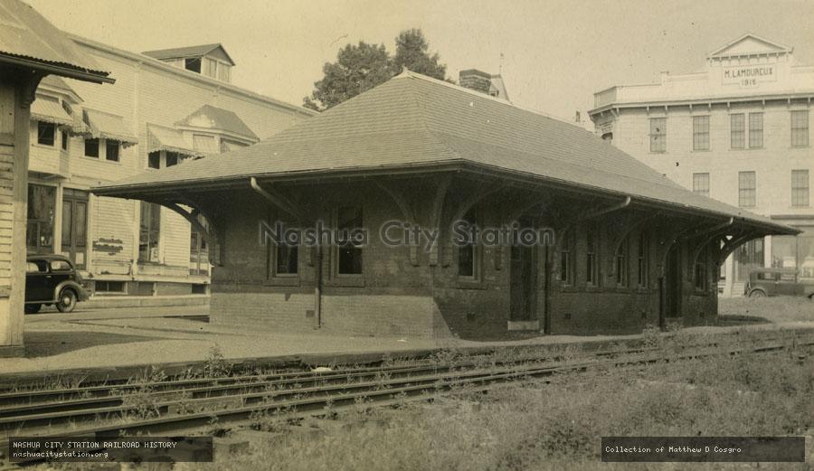 Postcard: Railroad Station, Spencer, Massachusetts